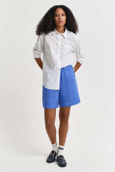 RÖVIDNADRÁG GANT REL LINEN BLEND PULL ON SHORTS PERFECT BLUE