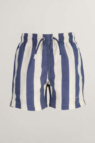 FÜRDŐRUHA GANT BLOCK STRIPE SWIM SHORTS DUSTY NAVY