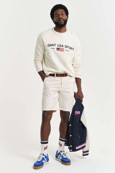 RÖVIDNADRÁG GANT REG SUNFADED CHINO SHORTS CREAM