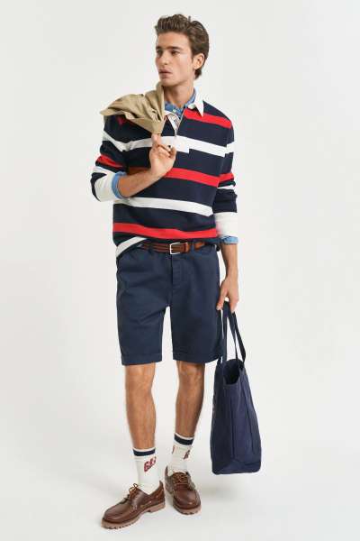 RÖVIDNADRÁG GANT REG SUNFADED CHINO SHORTS EVENING BLUE