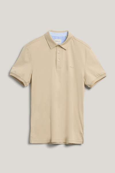 PÓLÓ GANT ERCERISED SS POLO SILKY BEIGE