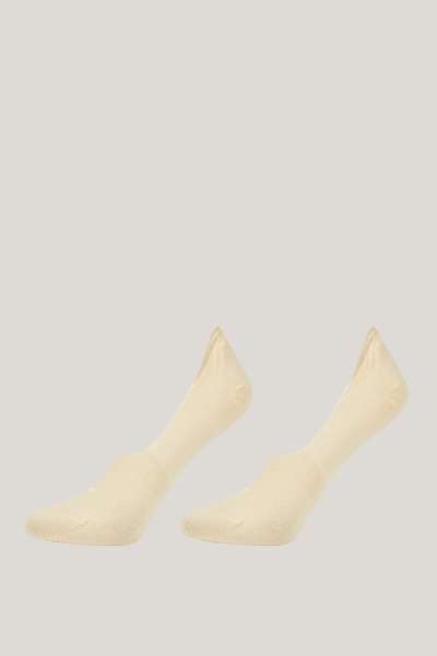 ZOKNI GANT INVISIBLE SOCKS 2-PACK IVORY WHITE