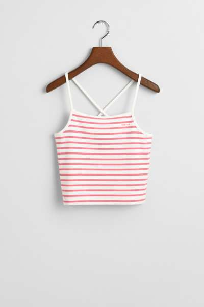 PÓLÓ GANT STRIPED TANK TOP BLUSH PINK