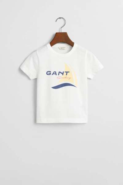 PÓLÓ GANT SAILING GRAPHIC T-SHIRT WHITE