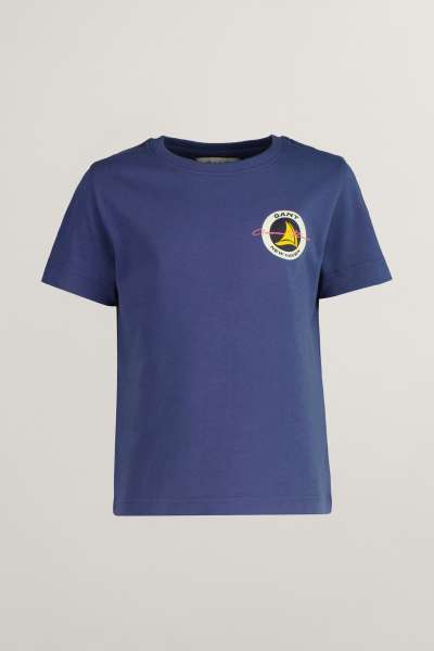 PÓLÓ GANT SAILING GRAPHIC T-SHIRT DUSTY NAVY