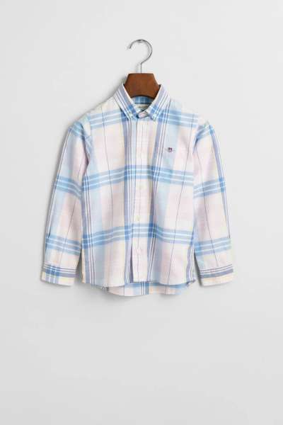 ING GANT CHECKED OXFORD BD LS SHIRT LIGHT PINK
