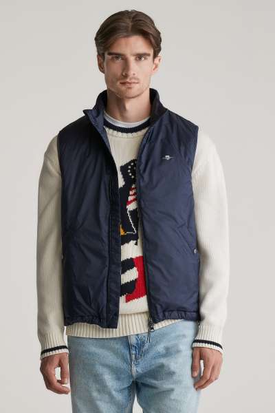 MELLÉNY GANT LIGHT INSULATED VEST EVENING BLUE