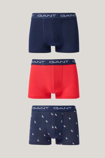 ALSÓNEŰ GANT BOAT PRINT TRUNK 3-PACK EVENING BLUE