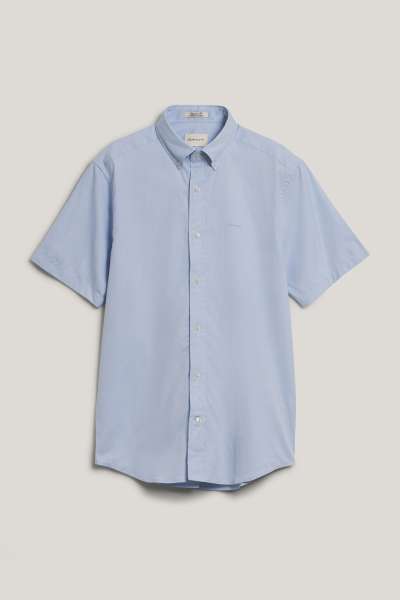 ING GANT REG PINPOINT OXFORD SS SHIRT LIGHT BLUE