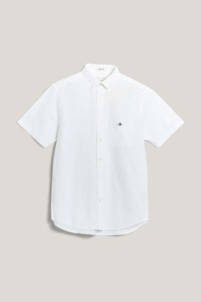 ING GANT REG DOBBY SHIRT WHITE