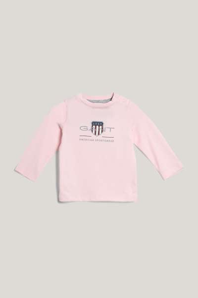 PÓLÓ GANT ARCHIVE SHIELD LS T-SHIRT SALMON