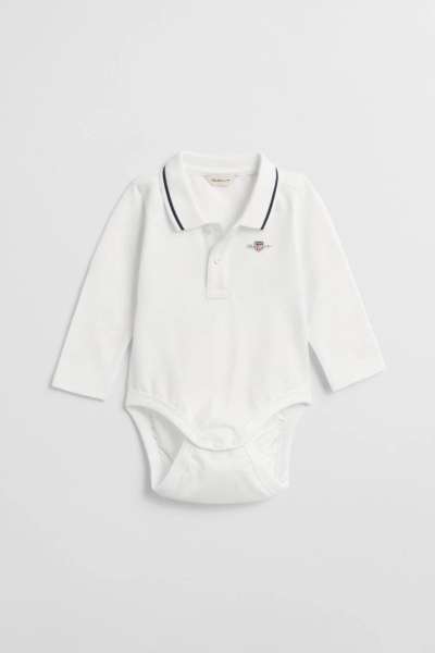 BODY GANT SHIELD LS PIQUE BODY WHITE