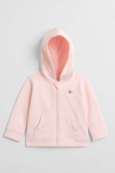 MELEGÍTŐFELSŐ GANT SHIELD ZIP HOODIE SALMON