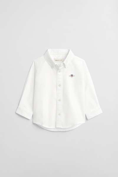 ING GANT SHIELD OXFORD SHIRT WHITE
