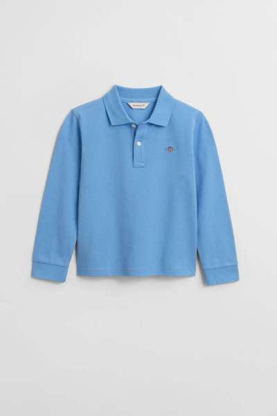 PÓLÓ GANT SHIELD LS PIQUE POLO DREAM BLUE
