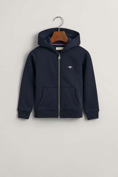 MELEGÍTŐFELSŐ GANT SHIELD ZIP HOODIE EVENING BLUE