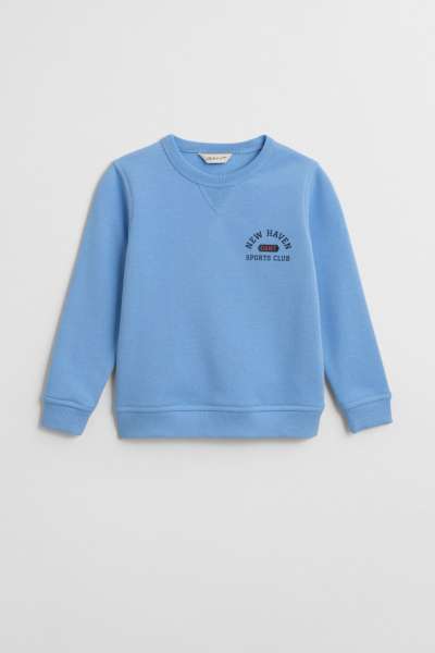 MELEGÍTŐFELSŐ GANT GRAPHIC C-NECK SWEAT DREAM BLUE