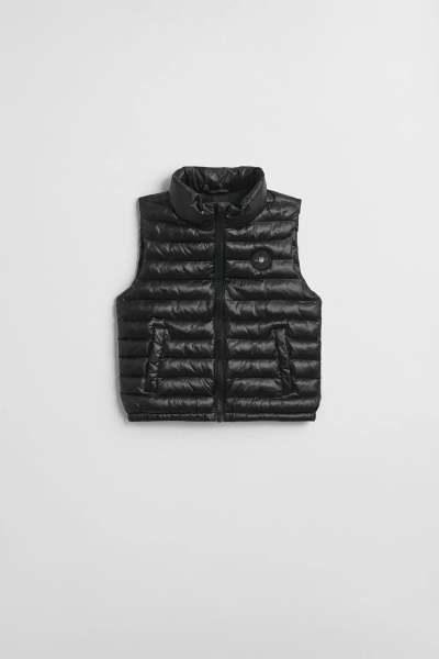 MELLÉNY GANT SHINY LIGHT PADDED VEST BLACK