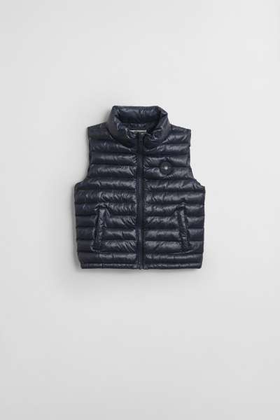 MELLÉNY GANT SHINY LIGHT PADDED VEST EVENING BLUE