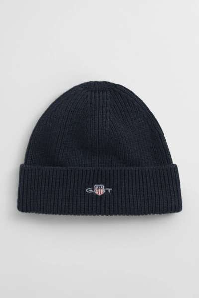 SAPKA 1-6 ÉVES GANT SMALL ARCHIVE SHIELD BEANIE EVENING BLUE