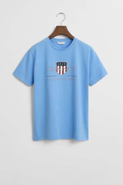 PÓLÓ GANT ARCHIVE SHIELD SS T-SHIRT DREAM BLUE