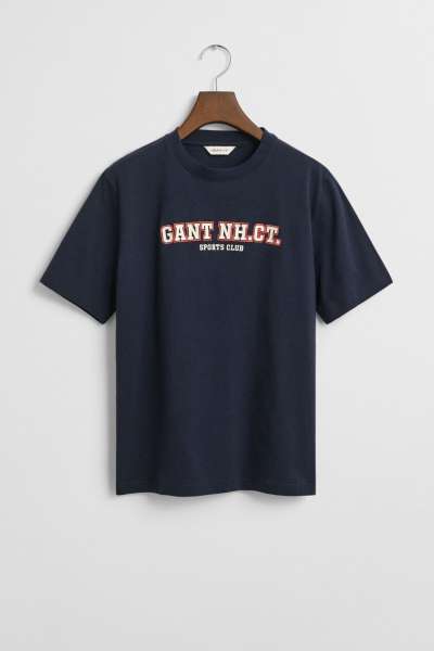 PÓLÓ GANT GRAPHIC SS T-SHIRT EVENING BLUE