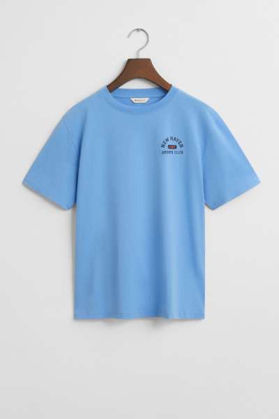PÓLÓ GANT GRAPHIC SS T-SHIRT DREAM BLUE
