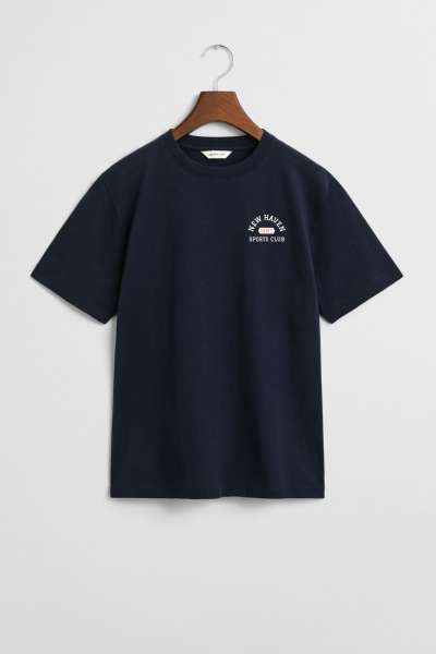 PÓLÓ GANT GRAPHIC SS T-SHIRT EVENING BLUE