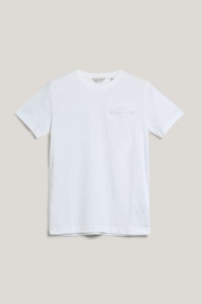 PÓLÓ GANT TONAL AS SS T-SHIRT WHITE