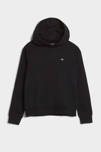 MELEGÍTŐFELSŐ GANT SHIELD HOODIE BLACK
