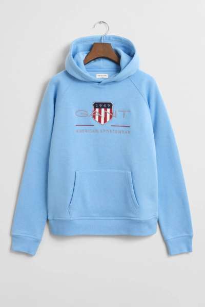 MELEGÍTŐFELSŐ GANT ARCHIVE SHIELD HOODIE DREAM BLUE