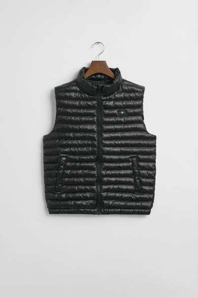 MELLÉNY GANT SHINY LIGHT PADDED VEST BLACK