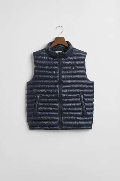 MELLÉNY GANT SHINY LIGHT PADDED VEST EVENING BLUE