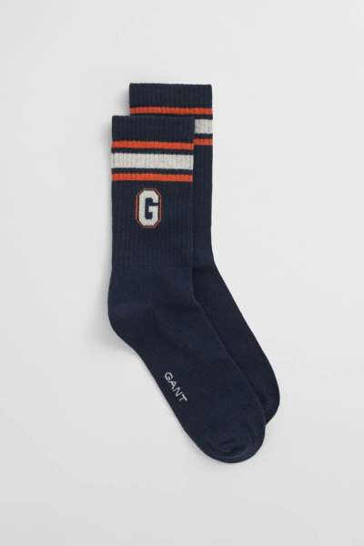 ZOKNI GANT GRAPHIC SOCKS EVENING BLUE