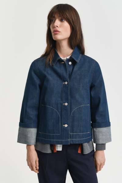 DZSEKI GANT DENIM JACKET MID BUE
