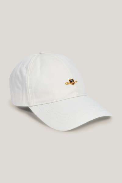 SAPKA GANT SHIELD COTTON TWILL CAP EGGSHELL
