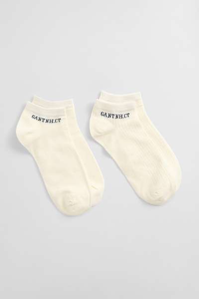 ZOKNI GANT ANKLE SOCKS 2-PACK CREAM