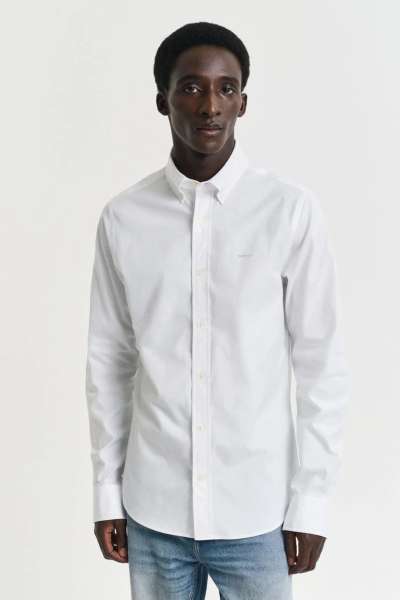 ING GANT LIM PINPOINT OXFORD HIRT WHITE