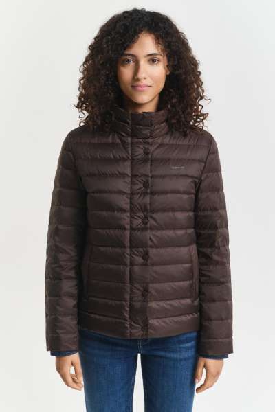 DZSEKI GANT LIGHT DOWN JACKET DEEP BROWN