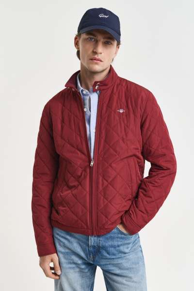 DZEKI GANT QUILTED WINDCHEATER PLUMPED RED