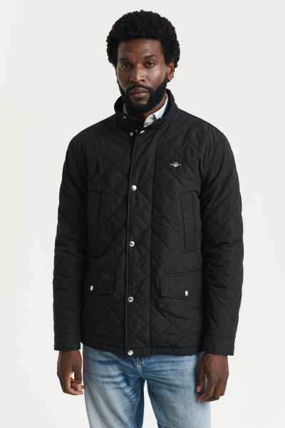 DZEKI GANT QUILTED WINDCHEATER MID JACKET BLACK