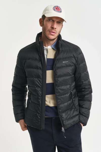 DZEKI GANT LIGHT DOWN JACKET BLACK