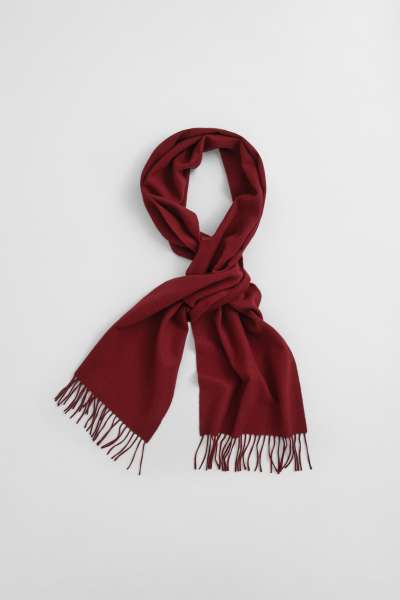 SÁL GANT UNISEX. WOOL SCARF PLUMPED RED
