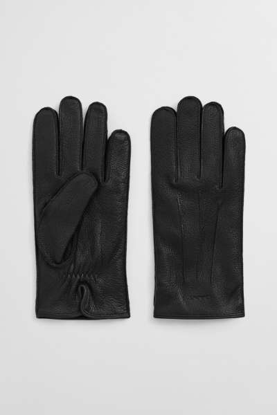 KESZTYŰ GANT CASHERE LINED LEATHER GLOVES BLACK