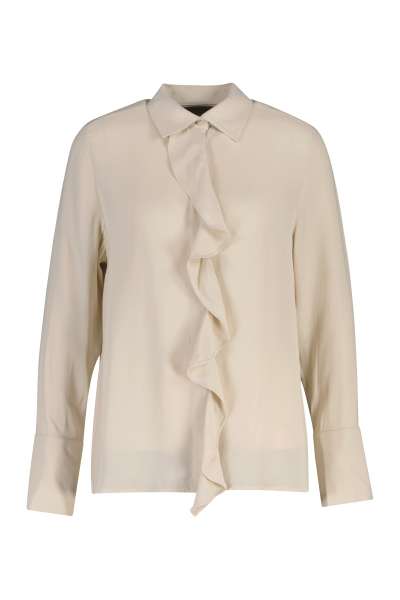 BLÚZ GANT REG CREPE VISCOSE RUFFLE BLOUSE PUTTY