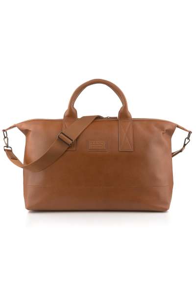 RETIKÜL GANT LEATHER DUFFLE BAG COGNAC