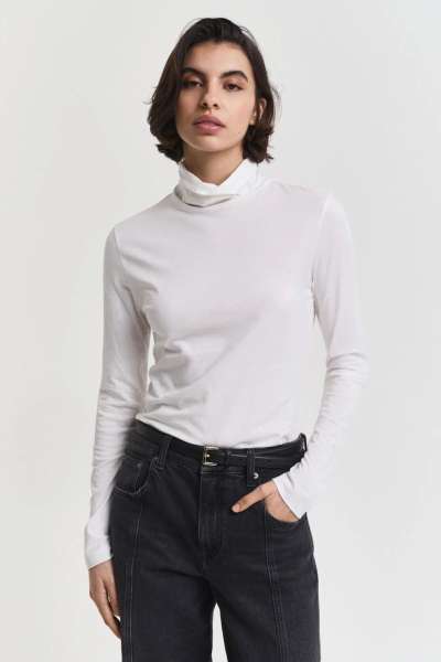 GARBÓ GANT LIGHT COTTON LS TURTLENECK EGGSHELL