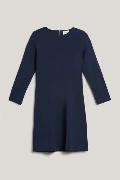 RUHA GANT FIT AND FLARE JERSEY DRESS EVENING BLUE