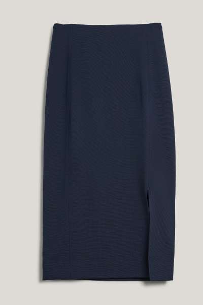 SZOKNYA GANT JERSEY PENCIL SKIRT EVENING BLUE