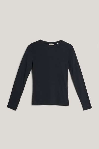 PÓLÓ GANT LIGHT COTTON LS T-SHIRT BLACK